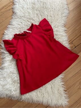 True Destiny Scarlet Tie-Shoulder Top